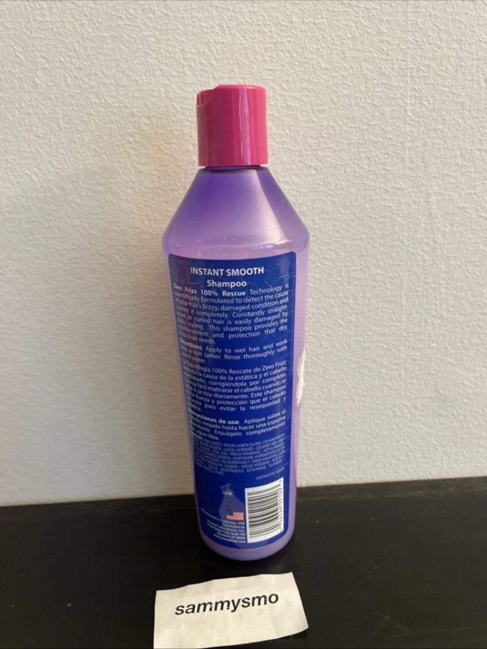 Schwarzkopf Zero Frizz 100% Rescue Instant Smooth Shampoo 12 oz. See Description